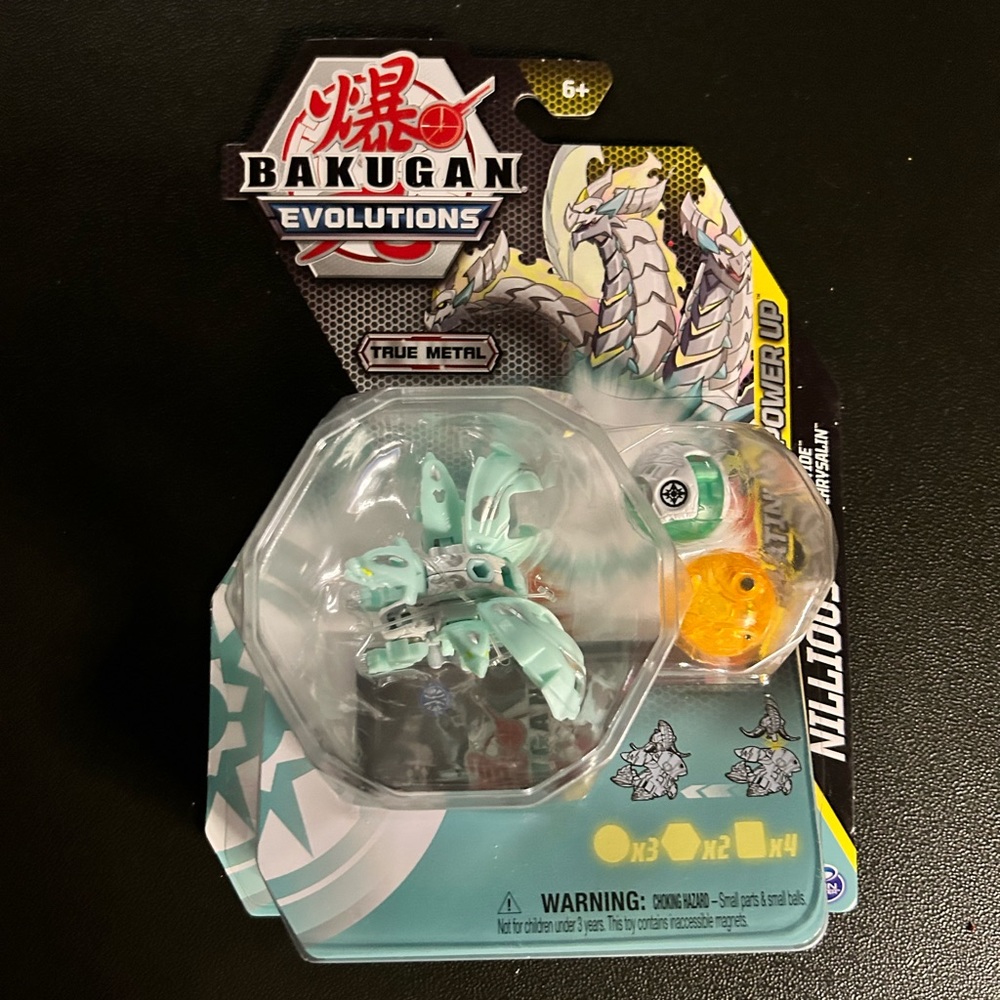 Bakugan Evolutions Platinum Power Up Pack, Nillious ~ NEW